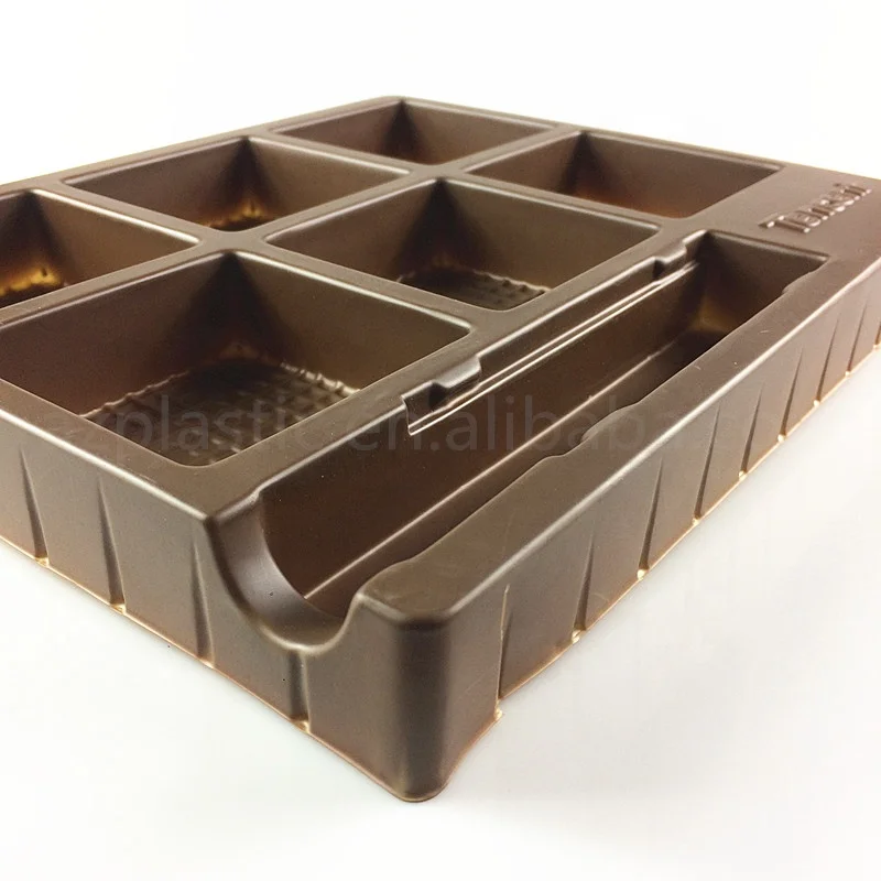 Plastic Compartment high quality mooncake packaging box plastic tray