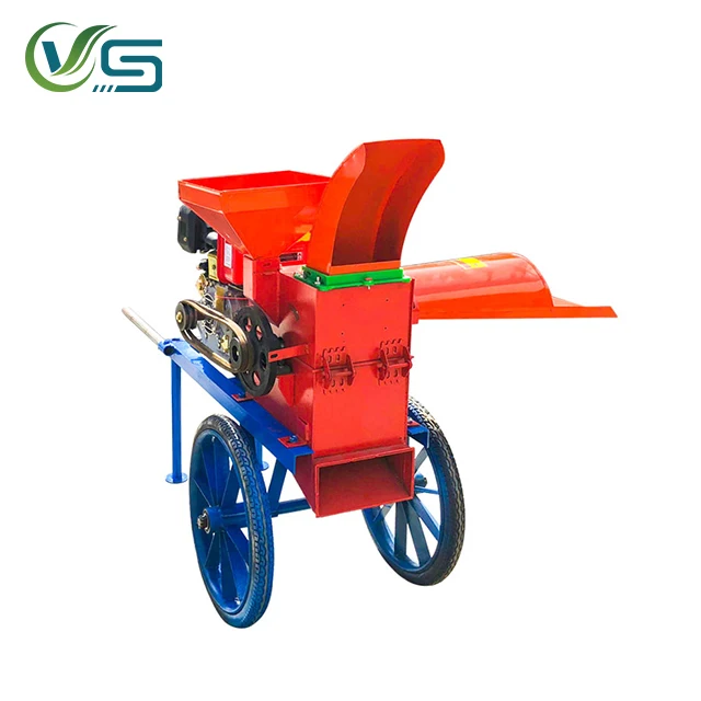Corn stalk silage and forage chaff cutter machine corn seed crusher and grinder machine