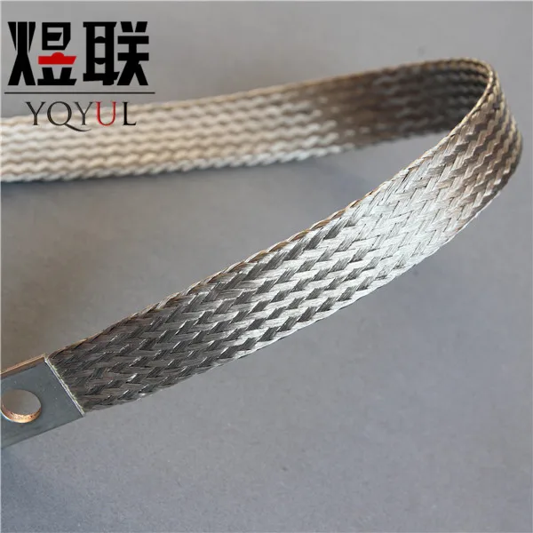 
copper braided earthing tape grounding shunt 