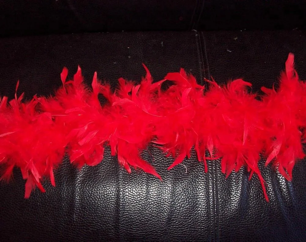 Turkey Chandelle Feather Boa decorations