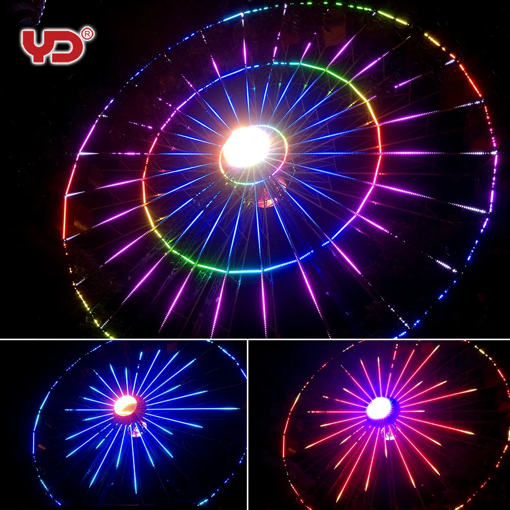 High quality led 30mm pixel poi IP68 fireproof lamp
