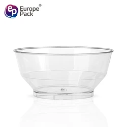 Food grade 120ml round shape clear disposable plastic salad bowls wholesale
