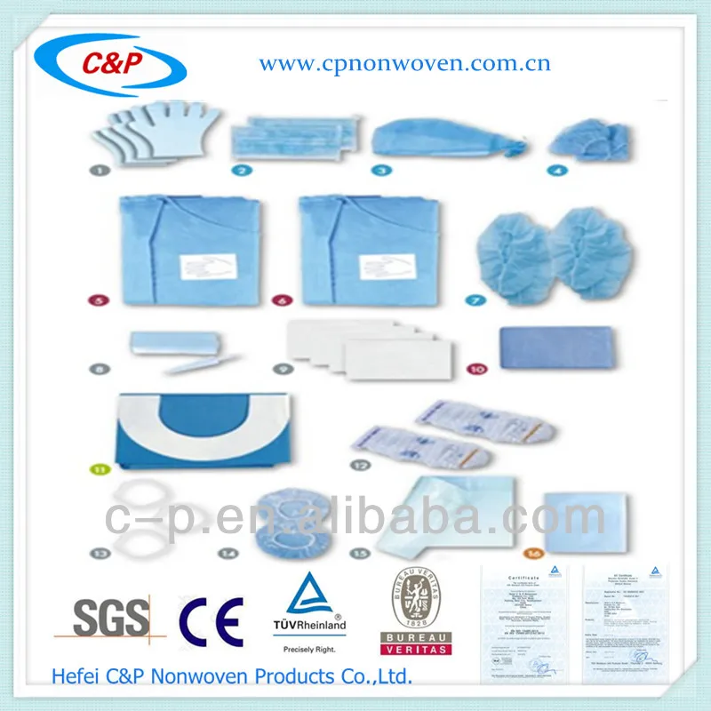 Factory Supply Hospital Use Disposable EO Sterile Dental Drape Pack Kit For Guided Implantology