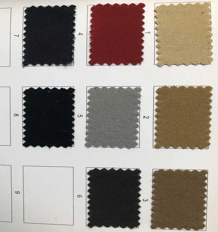 Woven Fabric Twill  260gsm 97%cotton 3%spandex plain dyed High quality For casual pants  shirt uniform  dress cheap