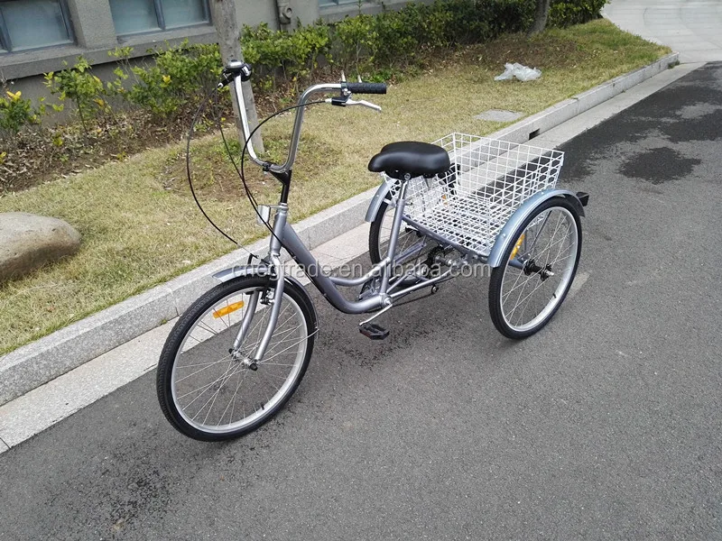 Hot sale adult single speed cheap family tricycle bicycle GW7001