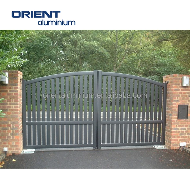Hot price latest house main gate designs/iron fancy gate boundary wall gate design