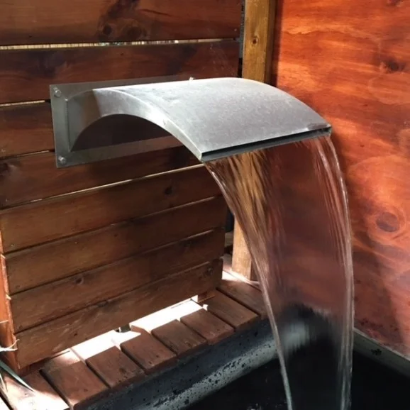 Самая низкая цена, украшение из нержавеющей стали, лезвие для воды, уличный бассейн, водопад