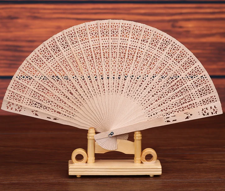 20cm sandal wood fan for wedding