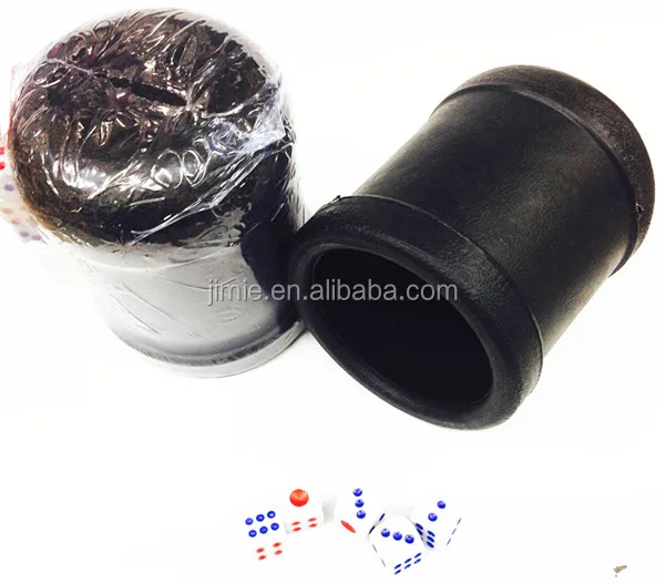 hot sale pu leather custom dice cup set ,dice shaker with dice set