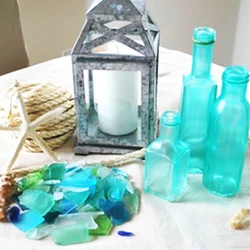 wholesale  Decorative  Bulk Landscaping Sea Glass For Vase Filler Home Decoration