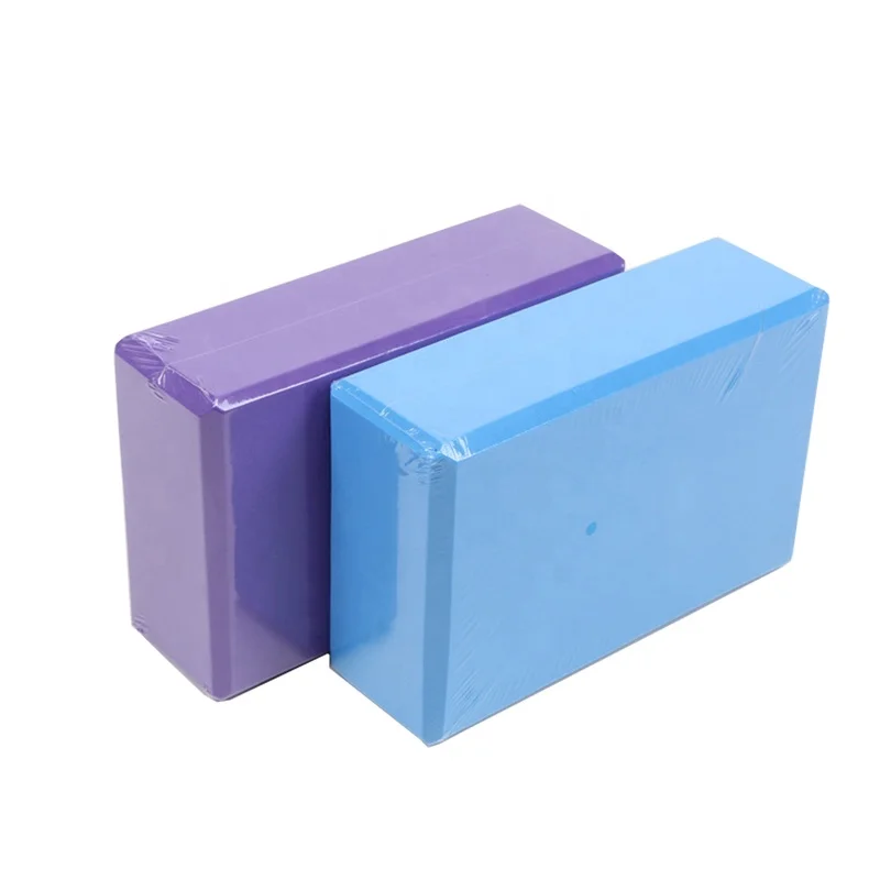 
High Quality exercise EVA yoga block colorful printed logo 