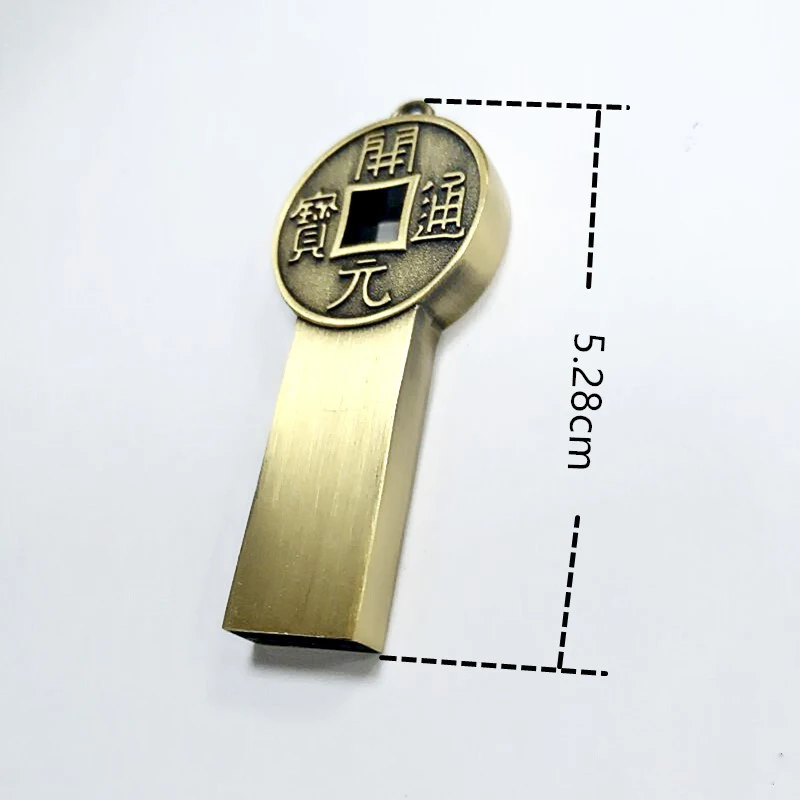 Chinese Tradition design metal key shape USB flash drive / cheap price metal key usb flash drive / logo printing usb pen drives