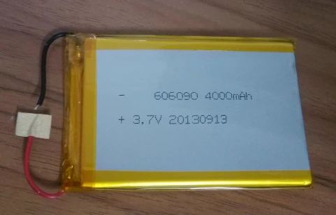Реальная емкость RoHS литиевый 3 7 в 4000 мАч 606090 полимерный литий-ионный аккумулятор для внешнего аккумулятора