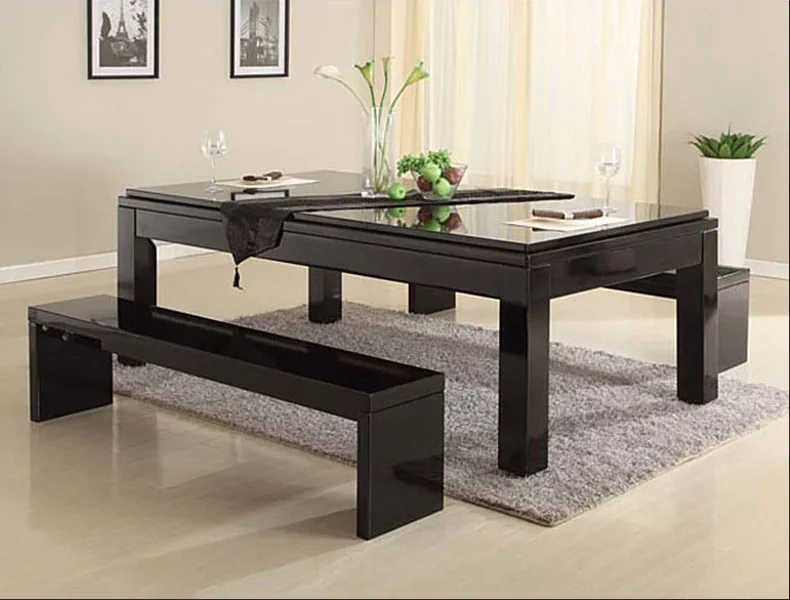 Tengbo multifunctional 9 ft 8 ft 7 ft dinner pool tables for home use