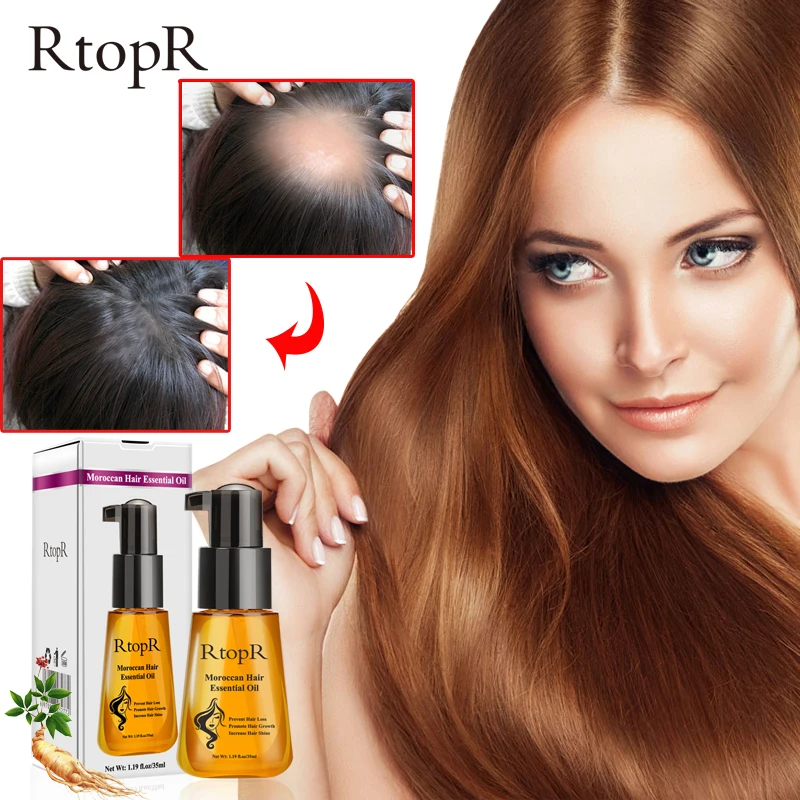 Moroccan Prevent Hair Loss Product Hair Growth Essential Oil Easy To Carry Hair Care Nursing 35ml Both male and female can use