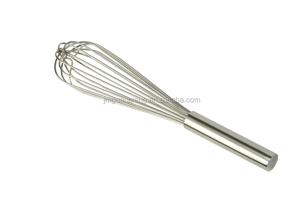 Kitchen Mixing Tools 10 Inch Stainless Steel french whisk piano whisk wire whip With Spring Handle