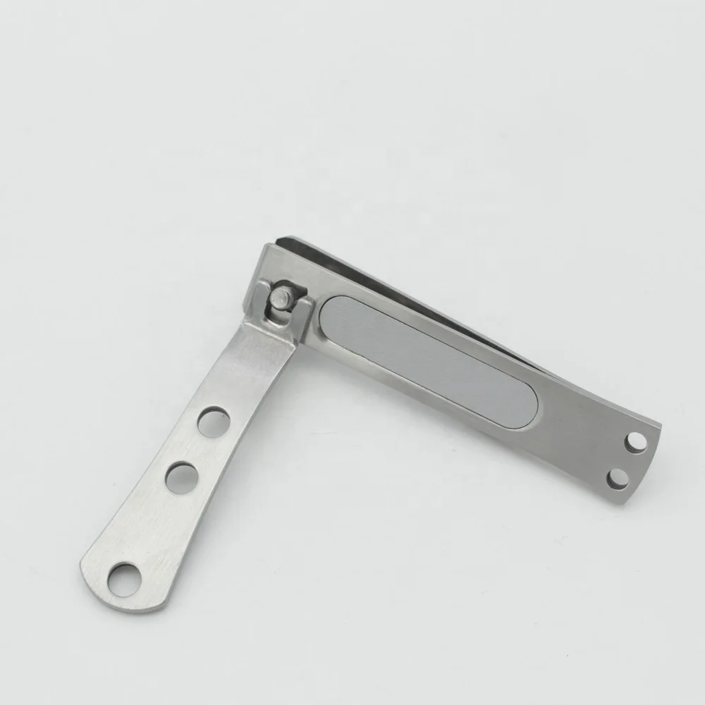 Professional Wide Jaw Straight Edge Matte Stainless Steel Nail Clippers for Men Women