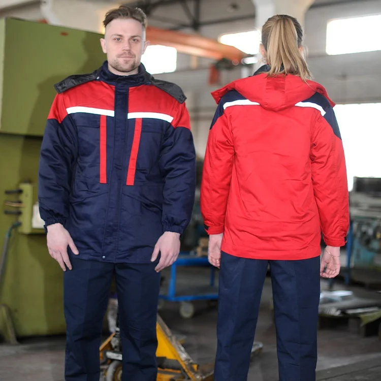 Wholesale breathable polyester cotton overalls work shirt work jacket winter outdoor work clothes