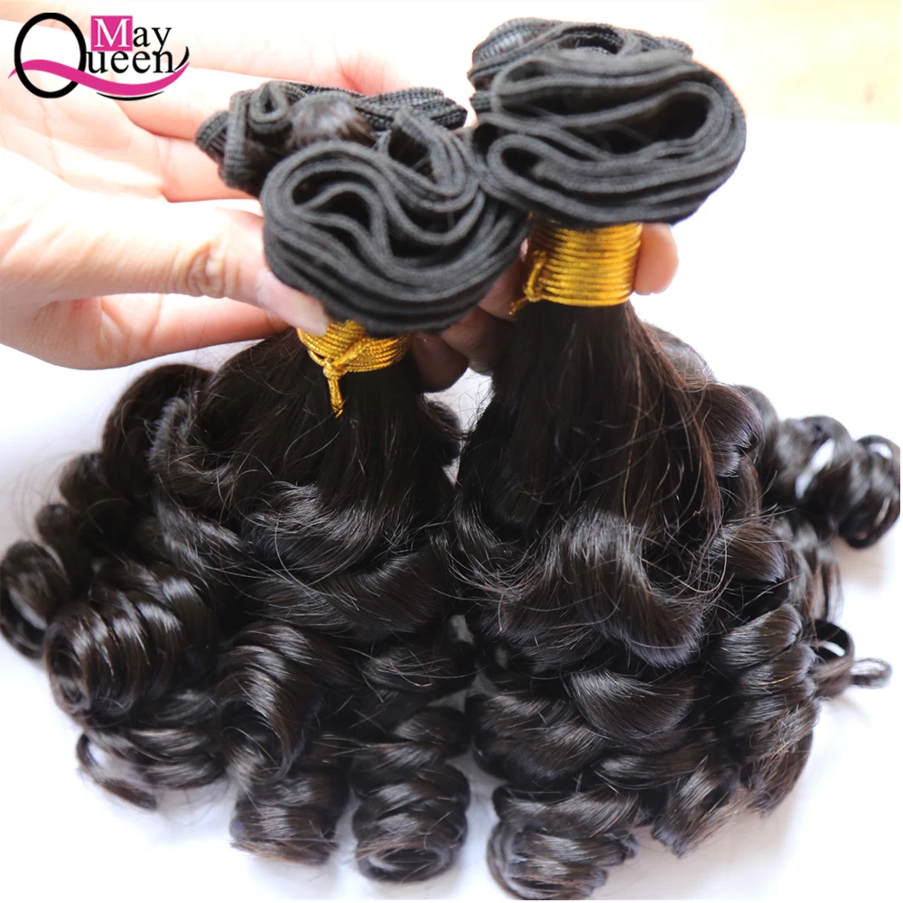 Brazilian Curly Hair Wave Funmi Hair Bundles 100% Remy Human Hair Extention