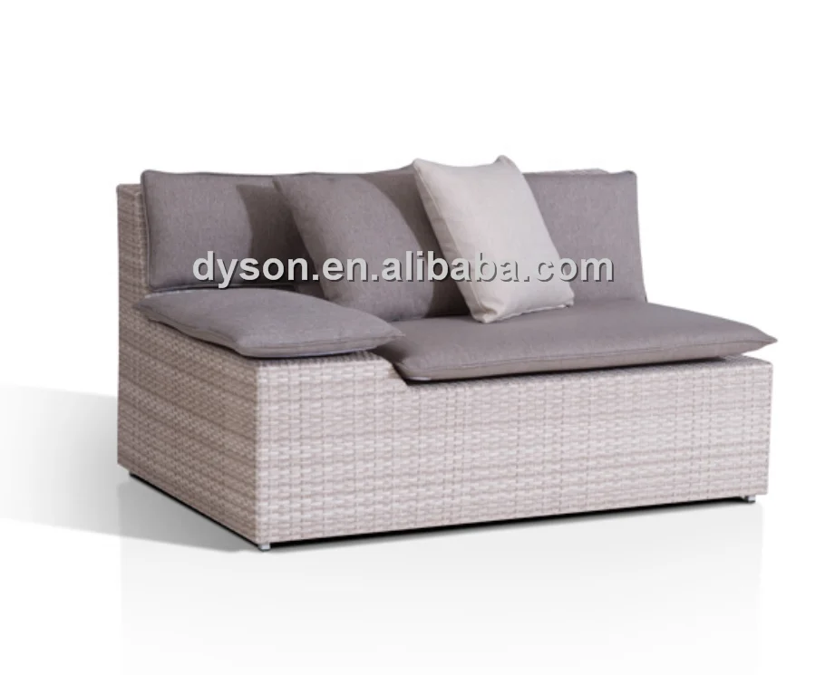outdoor furniture rattan furniture garden accessories patio sofa aluminium frame sofa with cushion and pillow