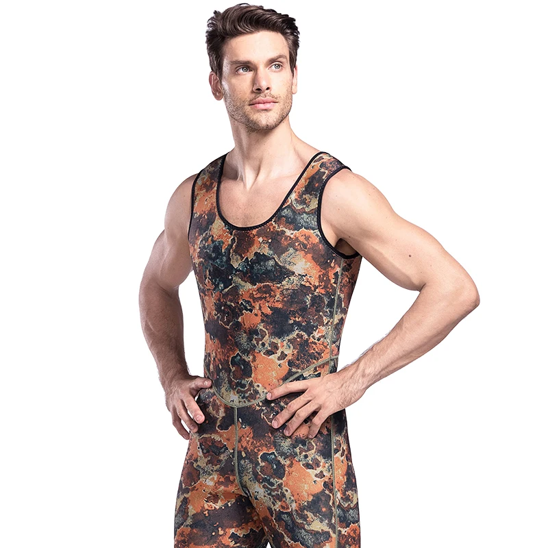 Неопреновый супер-эластичный Камуфляжный костюм Lifurious 3 мм для подводного плавания и Сноркелинга, гидрокостюм для подводной охоты