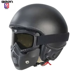wholesale BEON B-100 adults jet motorcycle helmet open face casco moto in guangzhou with mask