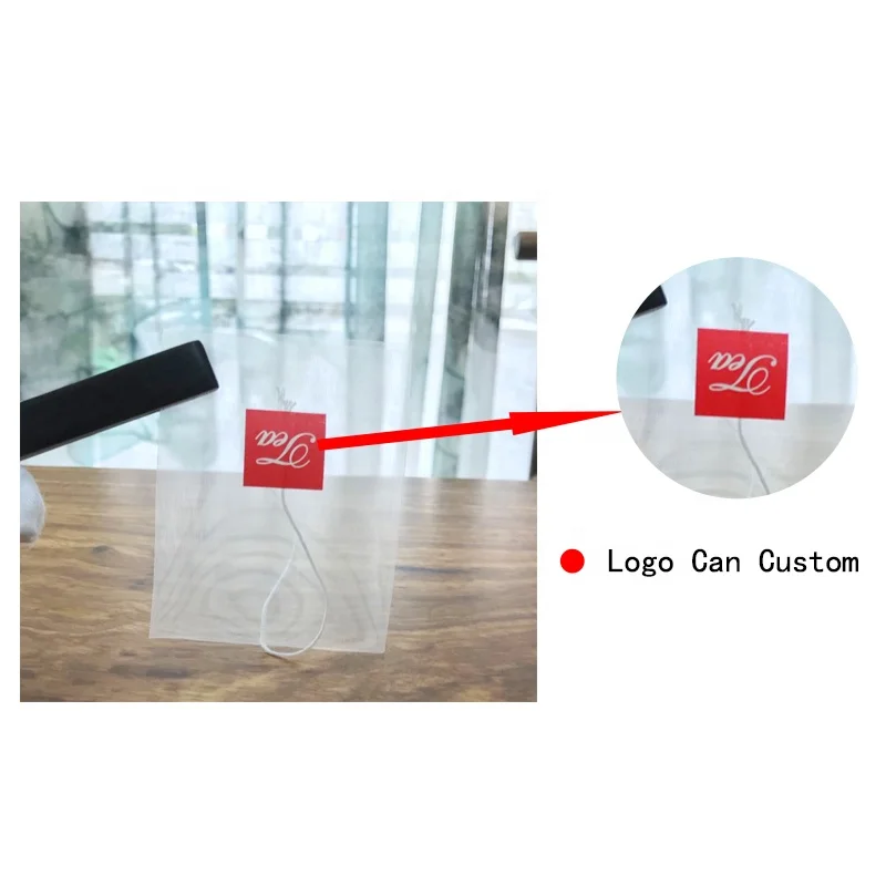 
Biodegradable Tea Bag Empty Corn fiber Pyramid Tea Bags With String For Tea Packaging 