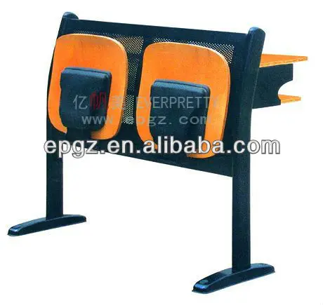 Folding Student Desk and Chair Wooden Lecture Hall Chair College Step Chair for University