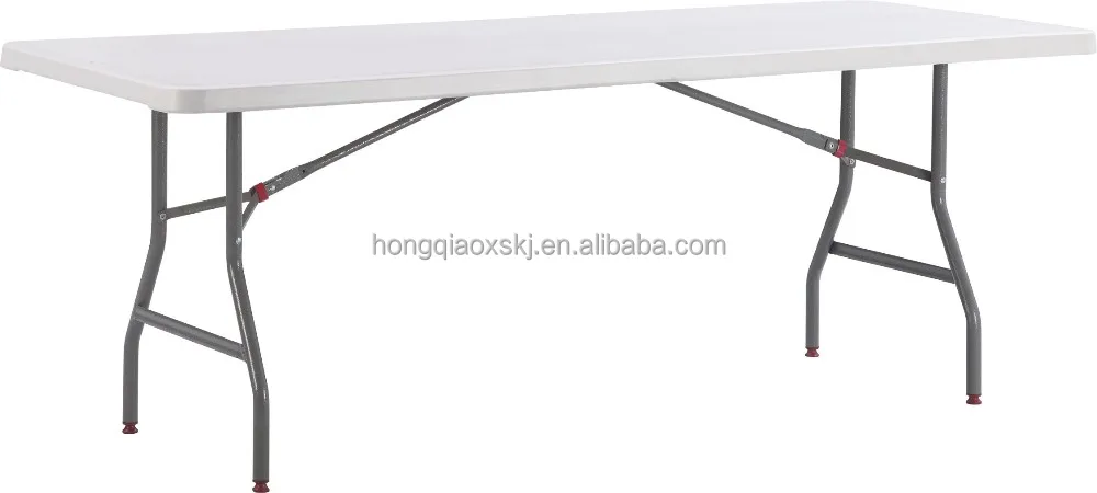 2022 cheap 6 feet blow mold table fold in half/ table fold up in the car/outdoor cheap camping fishing table