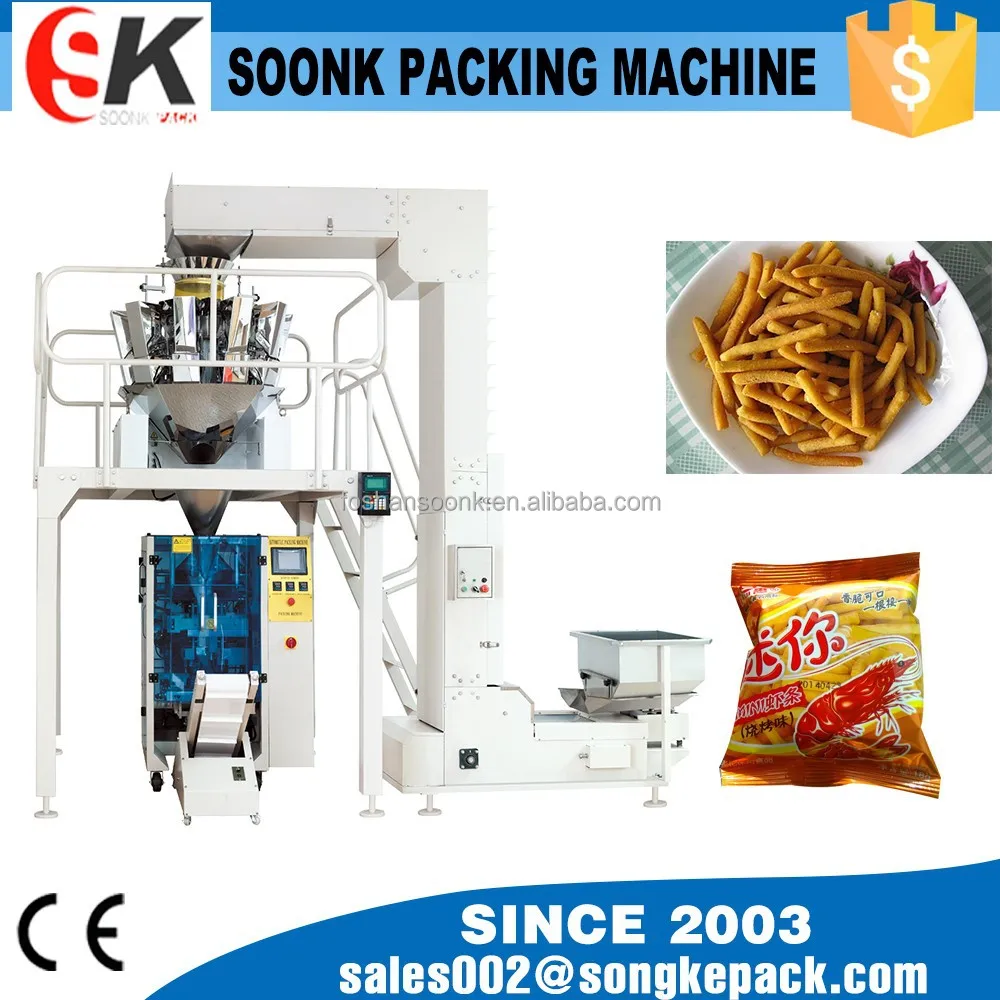 Auger Filler Sesame Street Packing Machine with Four Heads Linear Scale