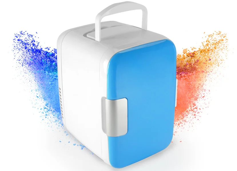 Мини Портативный горячей и холодной двойного назначения 12v автомобильный холодильник