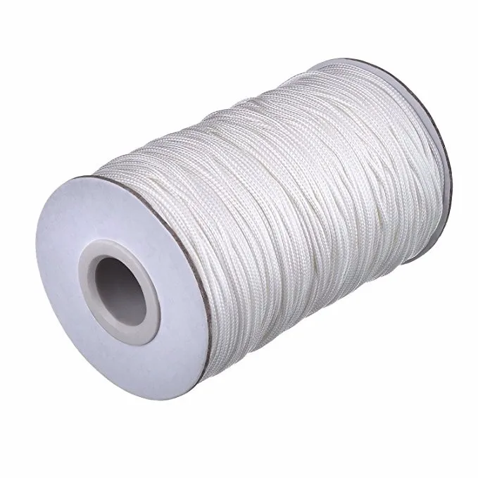 Оптовая Продажа Белый Черный 1 мм 2 3 нейлон полиэстер пряди шнур веревка