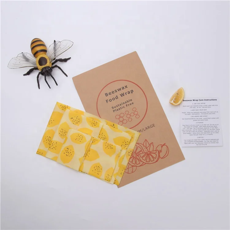 
2021 Factory Wholesale Natural Bees Wax Reusable Vegan Beeswax Food Wrap 