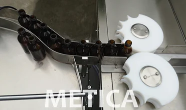 New condition automatic glass bottle with ROPP cap washing closing and labeling production line in Shanghai factory