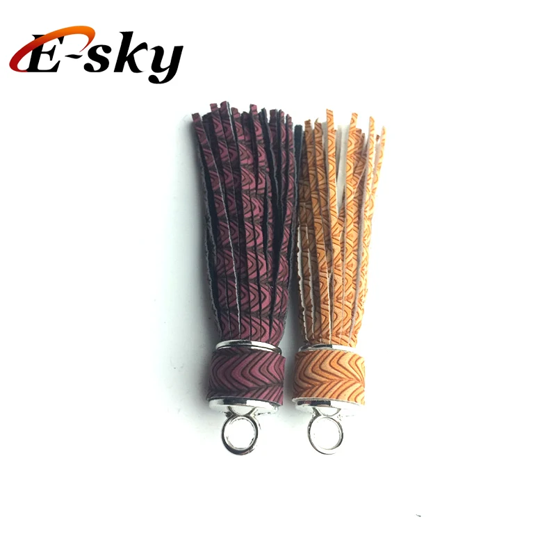 Durable use unique design soft leather tassel leather keychain tassel