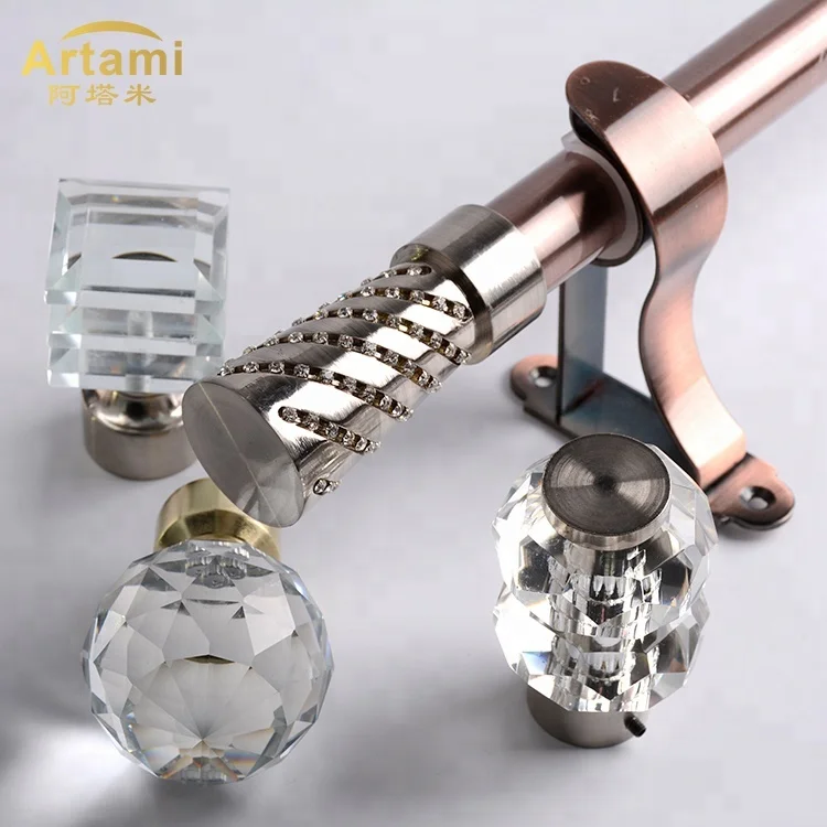 Factory Direct Supplier Nickel Direct Brand Single Color Curtain Rod Ends