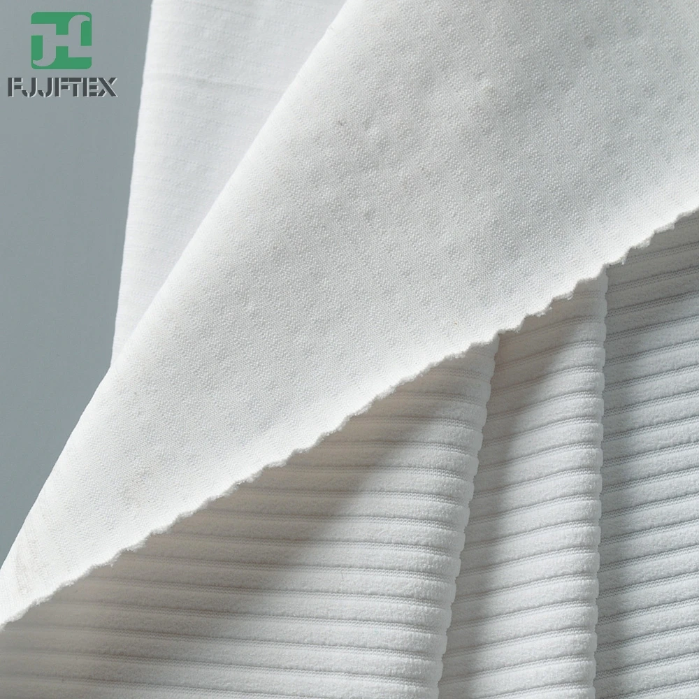 Polyamide 80% Thick Rib Knit Elastane Fabric For Sweaters