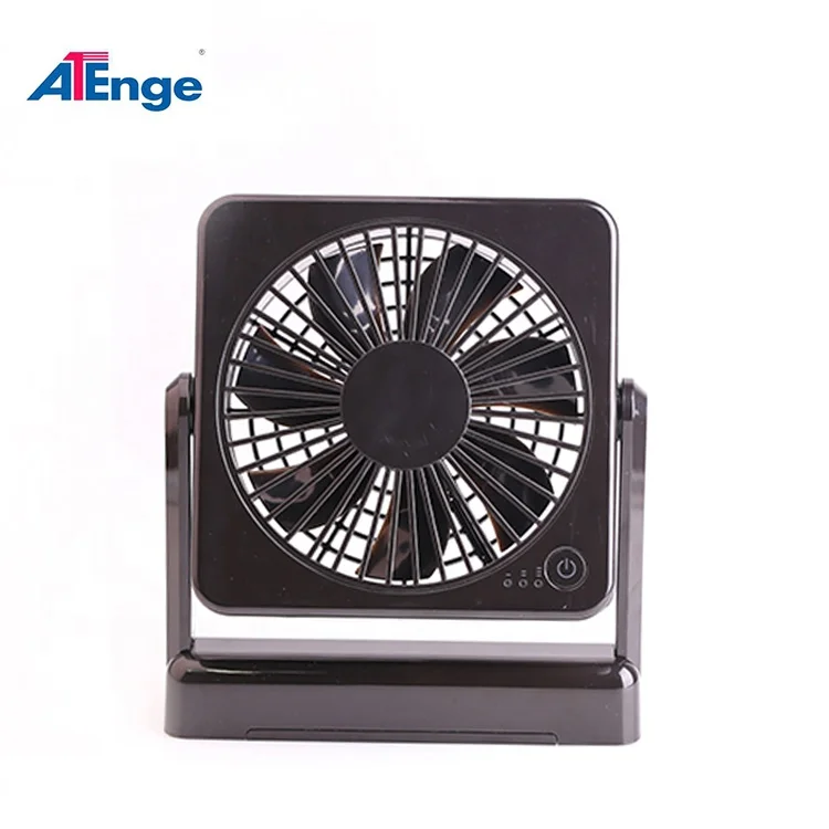 Cheap Price 360 Angle Rotation Small Rechargeable AA Battery Operated Charging Table Fan for Office 12 Air Cooling Fan 100 TF-02