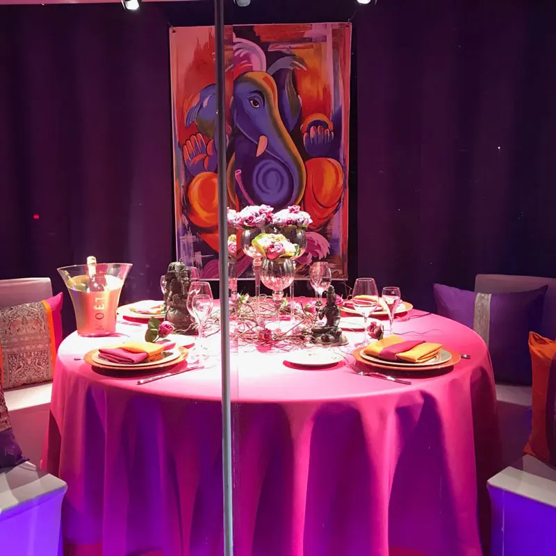 Cheap round Restaurant Banquet  red Table cloth for Wedding Party