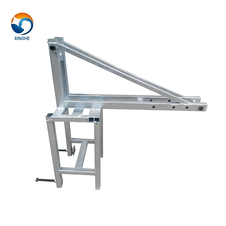 Construction cleaning parapet clamps electric hoist suspended platform gondola scaffolding