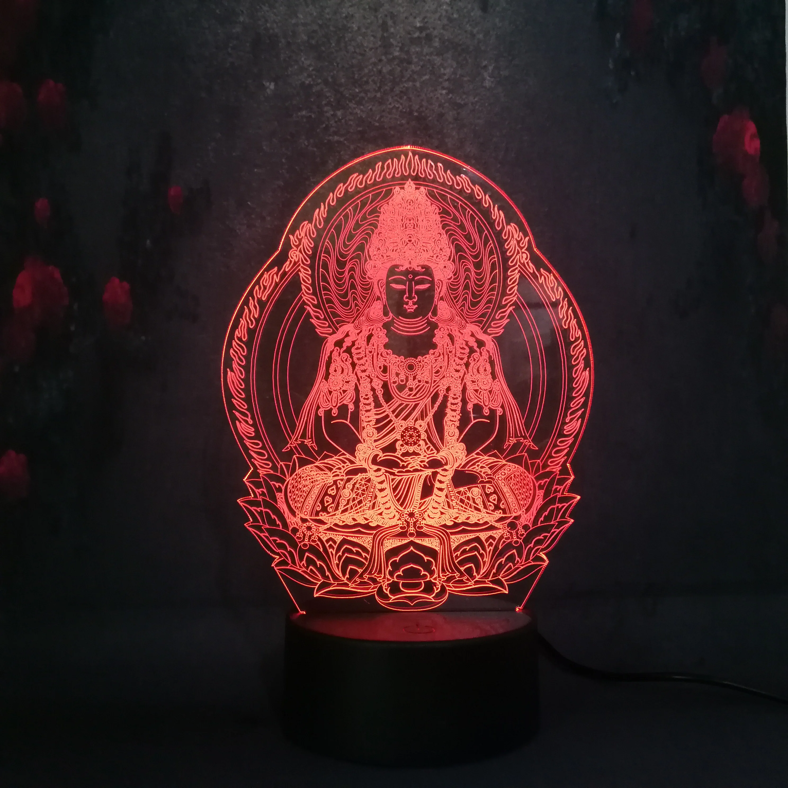 Cartoon Bear baby Sleep on Moon cool shape Lamp 3D USB LED night light children room decor kids good gift christmas festival