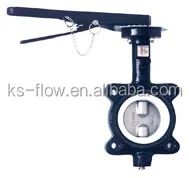 No Pins Concentric dn300 wafer Butterfly Valve