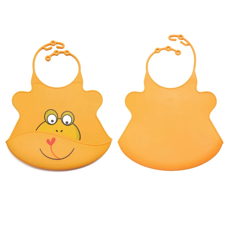 Silicone rice pocket waterproof children disposable wash pocket baby silicone mouthpiece bib