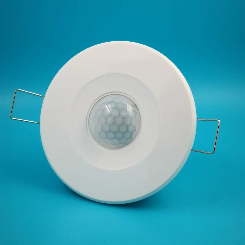 Flushbonding Потолок PIR сенсор движения переключатель Регулируемая чувствительность задержки расстояние интеллектуальные сроки переключатель AC220V