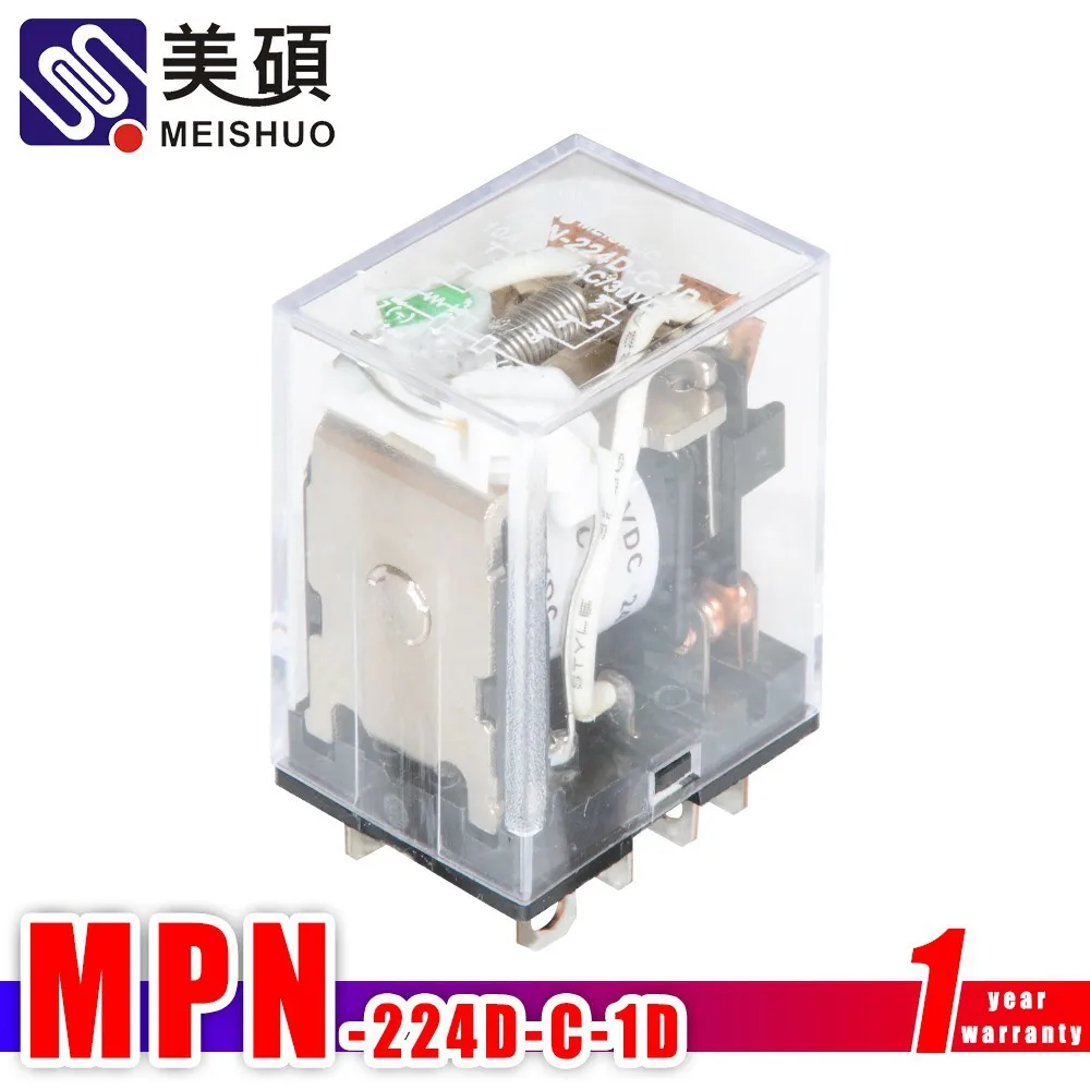 Meishuo MPN - 224D C 1D 8-контактный 24В постоянного тока промышленное реле