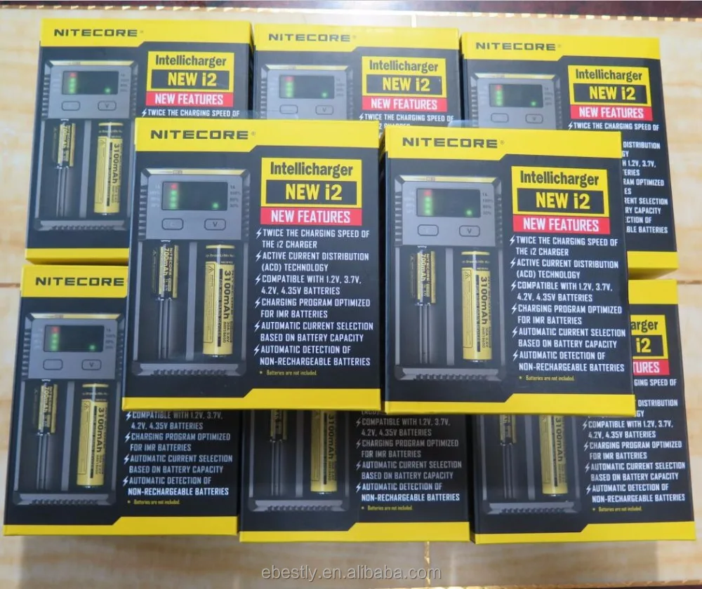 New version Nitecore charger for 16340 10440 AA AAA 14500 18650 26650 Nitecore i2 charger