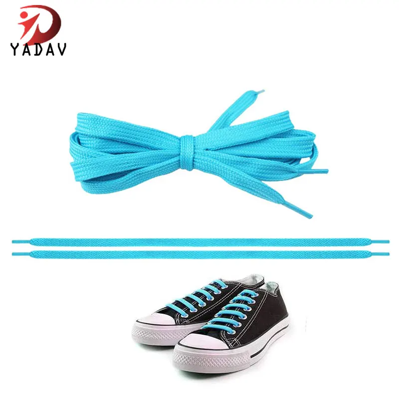 Flat Coloured Athletic Shoe Laces Sneakers Skate Shoes Boots Sport Shoes
