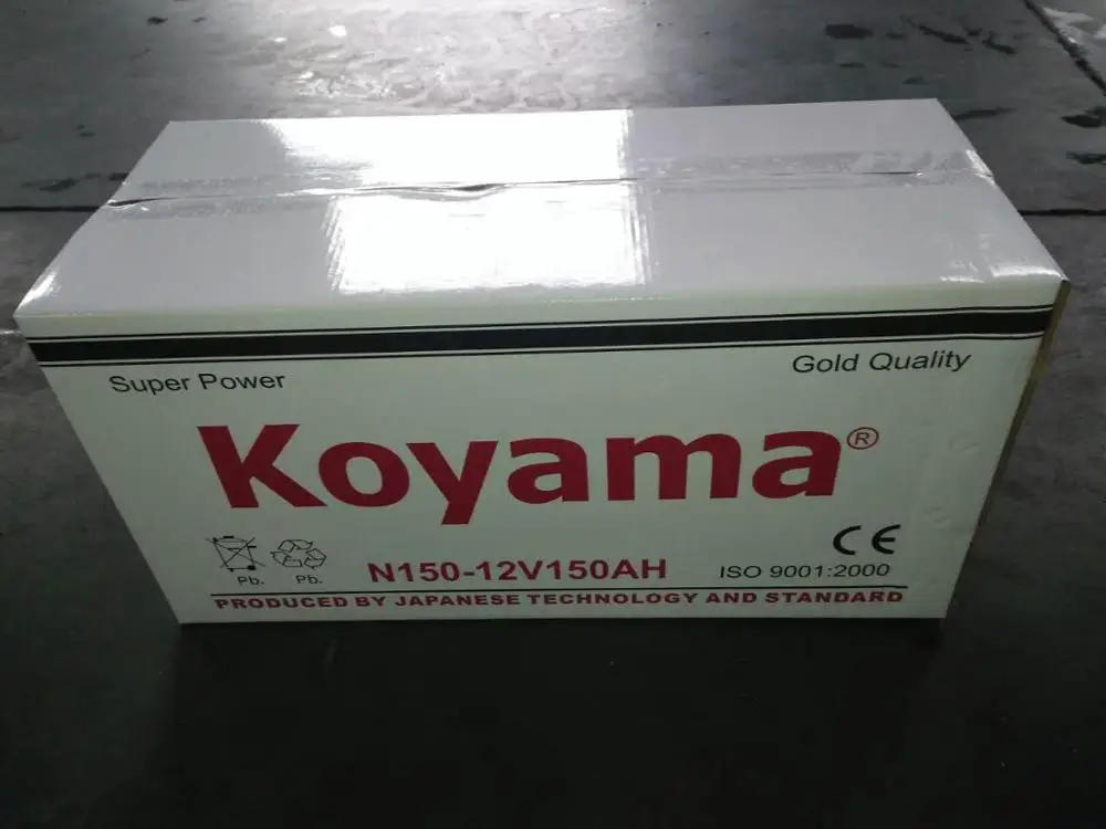 dry charged car and truck battery 12V150Ah N150