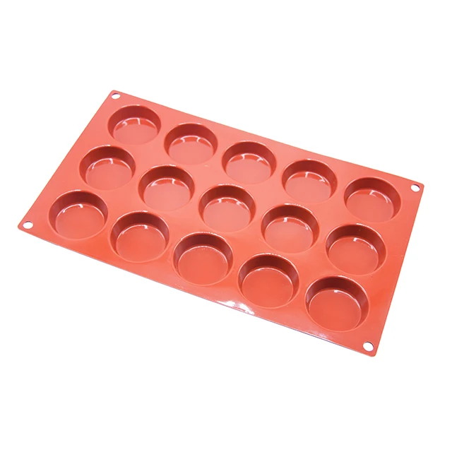
15pcs round shape muffin cake pan silicone cake mould silicone bakeware 