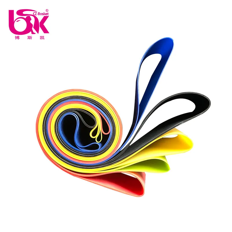 Custom Fitness Latex Elastic Hip Resistance Band Set Handles Exercise